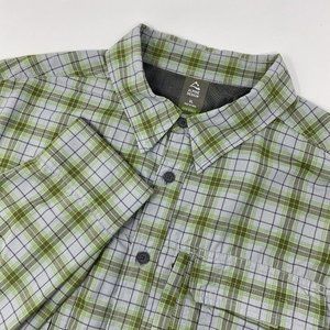 ALPINE DESIGN Tech Series Nylon Vented Button Up Shirt Mens XL‎